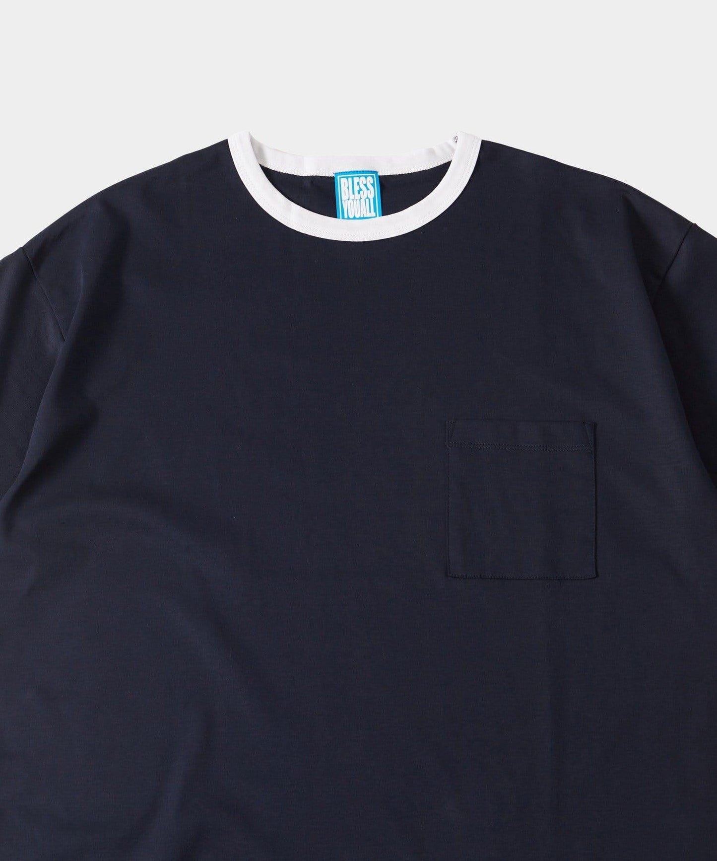 撞色領設計 TEE T恤 2尺碼