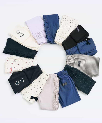 後背心形喇叭褲/7天風格褲 10分褲