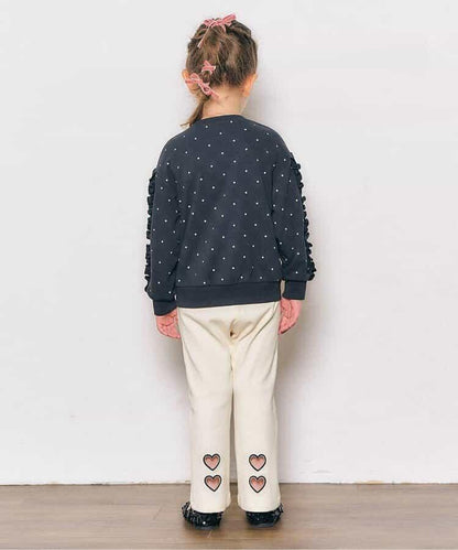 後背心形喇叭褲/7天風格褲 10分褲