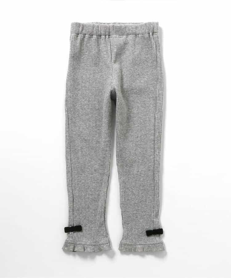 下襬荷葉邊緊身褲/7天風格褲 10分褲