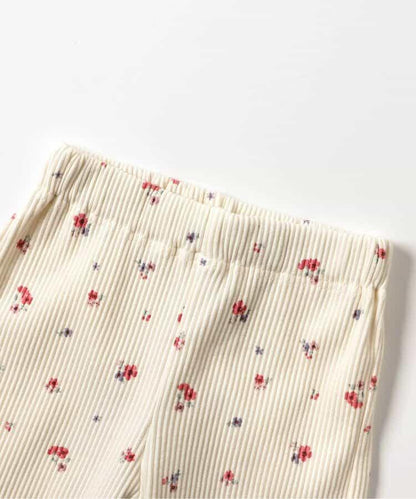 下襬荷葉邊緊身褲/7天風格褲 10分褲