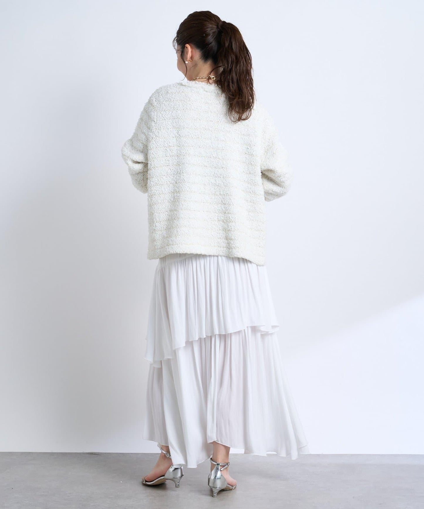 時尚精緻羊毛編織夾克開衫