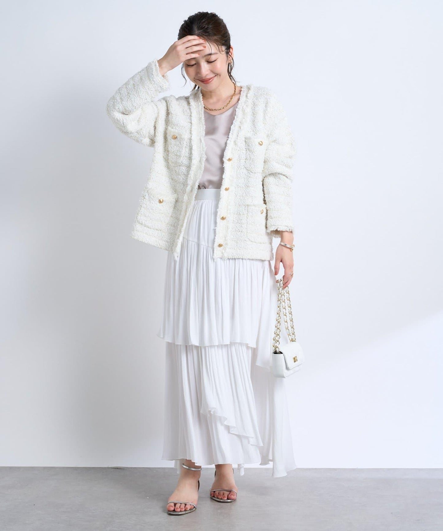 時尚精緻羊毛編織夾克開衫