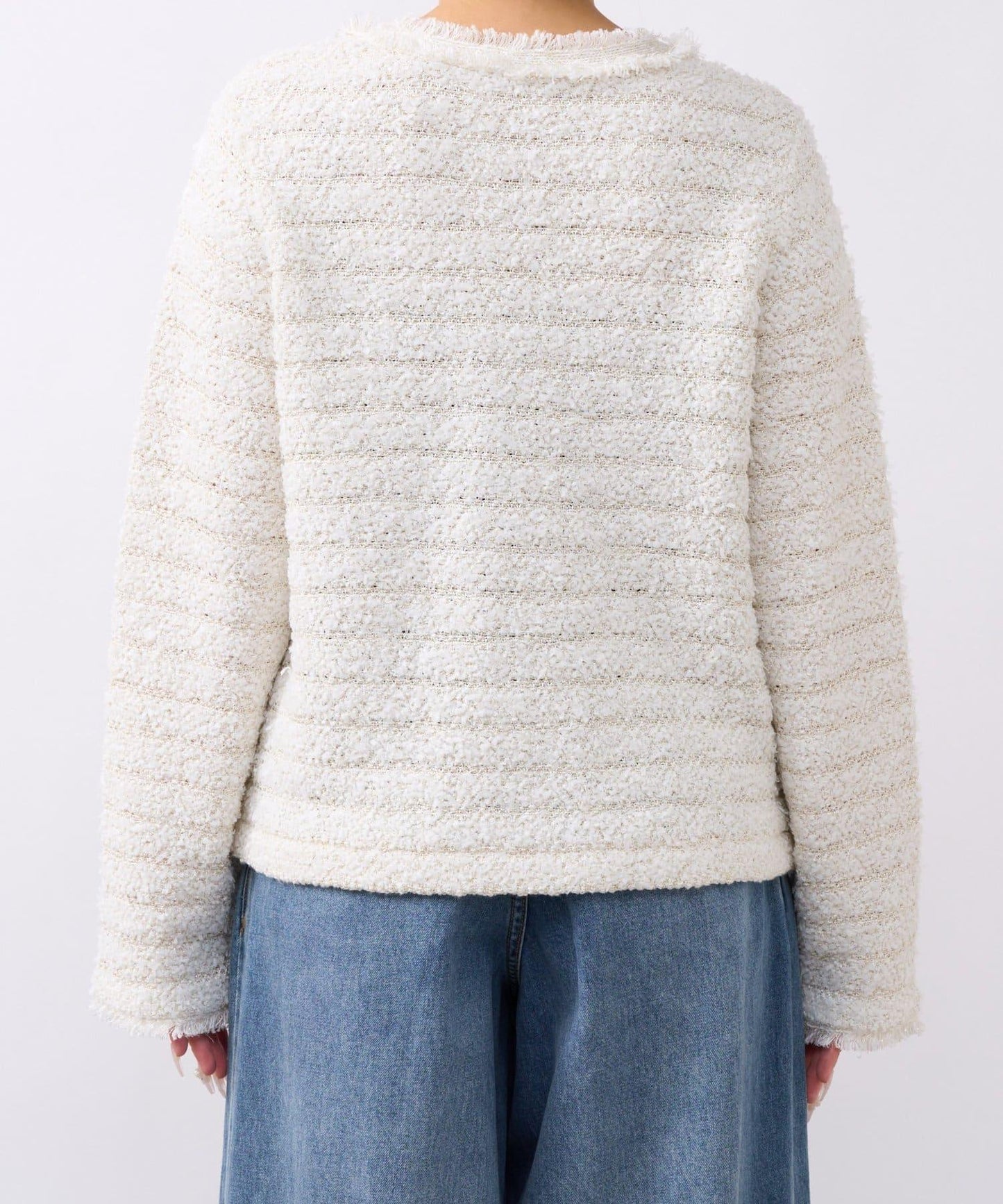 時尚精緻羊毛編織夾克開衫