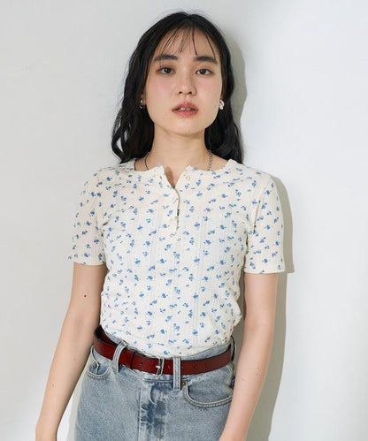 花紋 針孔 精梳 漢尼拔領T恤