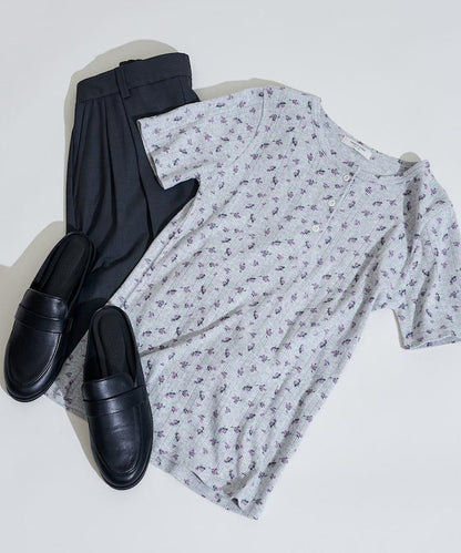 花紋 針孔 精梳 漢尼拔領T恤