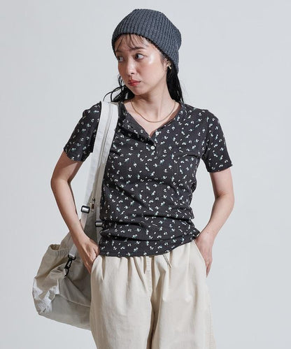 花紋 針孔 精梳 漢尼拔領T恤