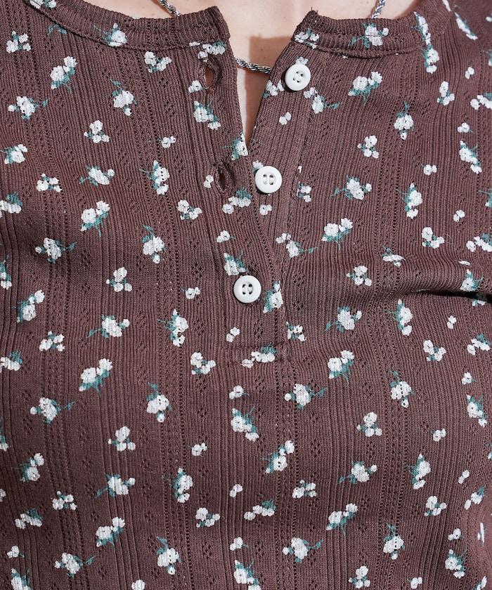 花紋 針孔 精梳 漢尼拔領T恤