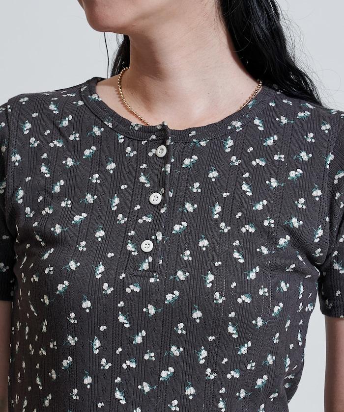 花紋 針孔 精梳 漢尼拔領T恤