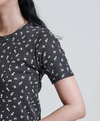 花紋 針孔 精梳 漢尼拔領T恤