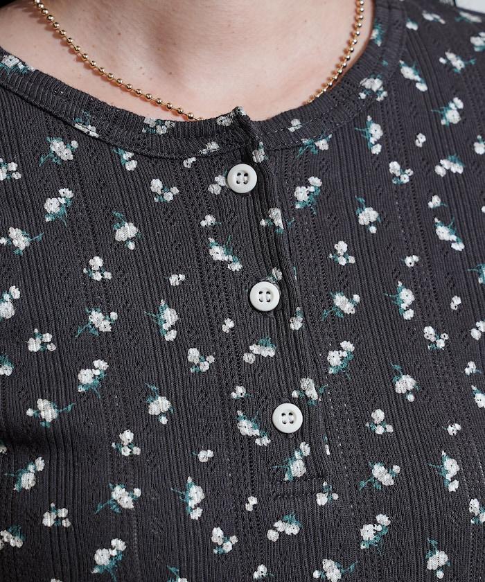 花紋 針孔 精梳 漢尼拔領T恤