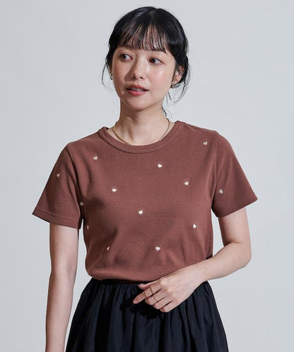 迷你愛心刺繡 T恤