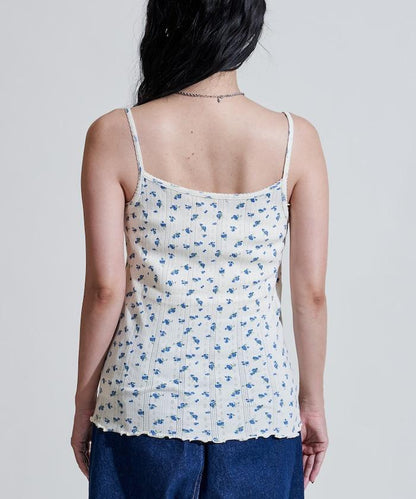 花紋 針孔提花 圓領 女士背心