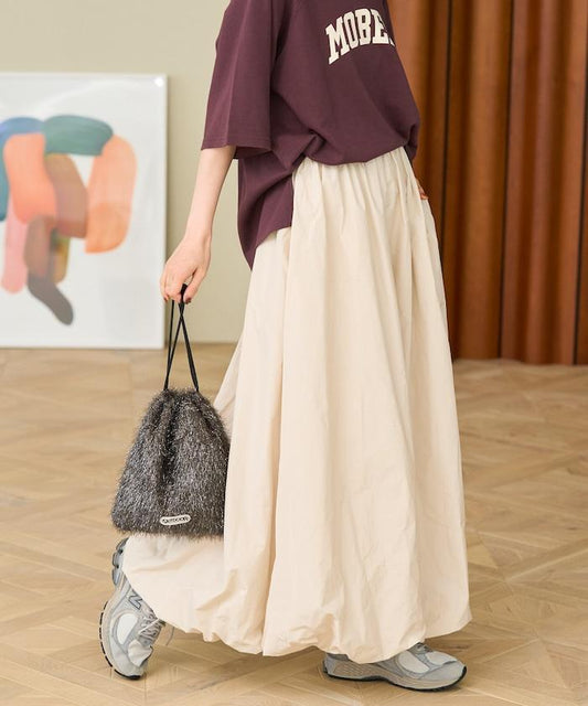 <形狀記憶素材>豐盈 氣球裙