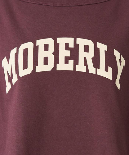 2WAY 平滑logo七分袖T恤/露肩T恤