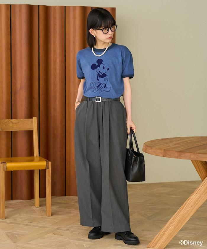 【米奇老鼠】領口T恤