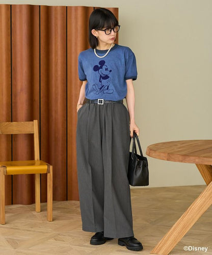 【米奇老鼠】領口T恤