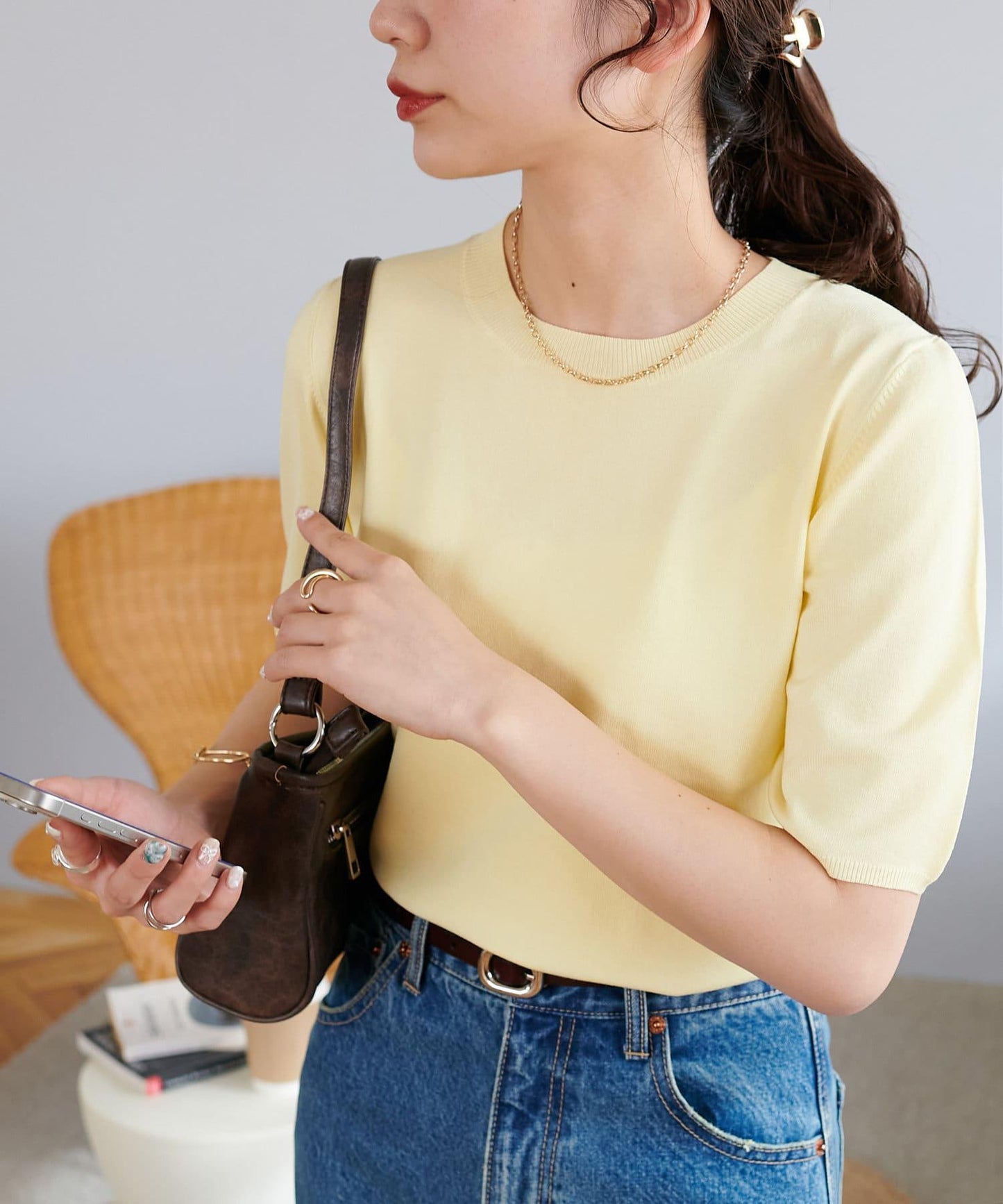 Discoat 清爽柔軟短袖套頭上衣