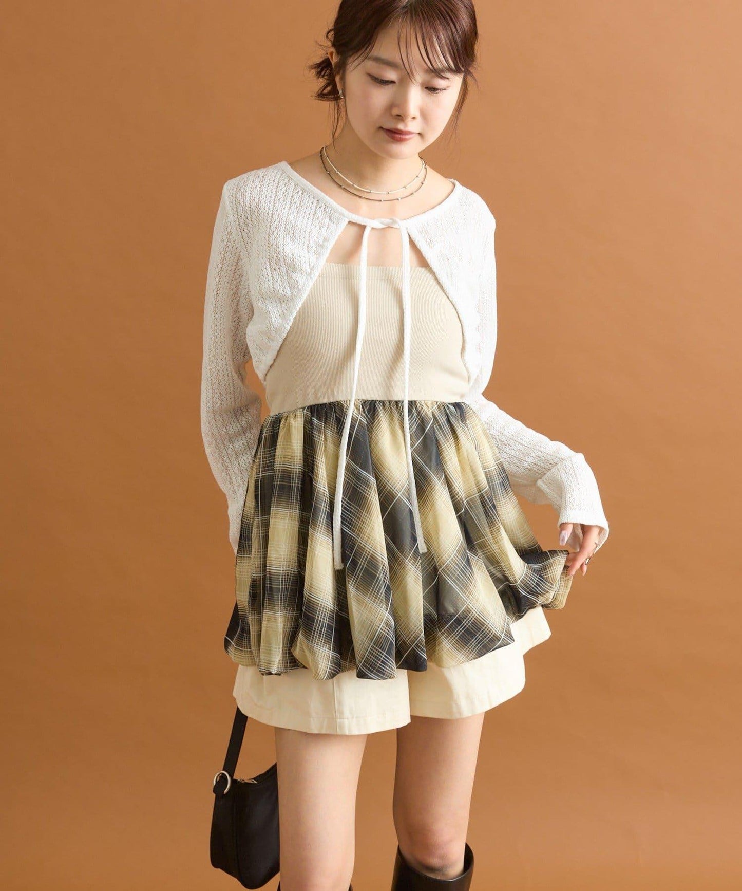 mystic 氣球廓形抹胸上衣