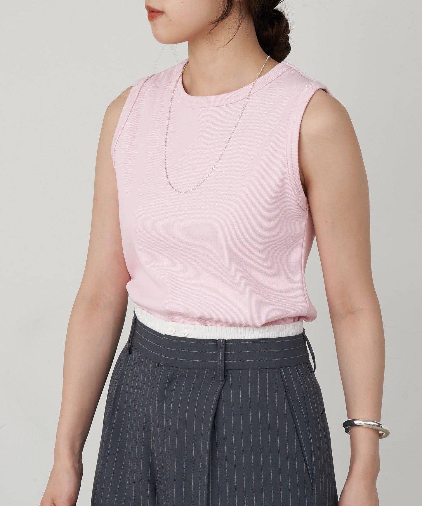 SHENERY 羅紋修身無袖背心