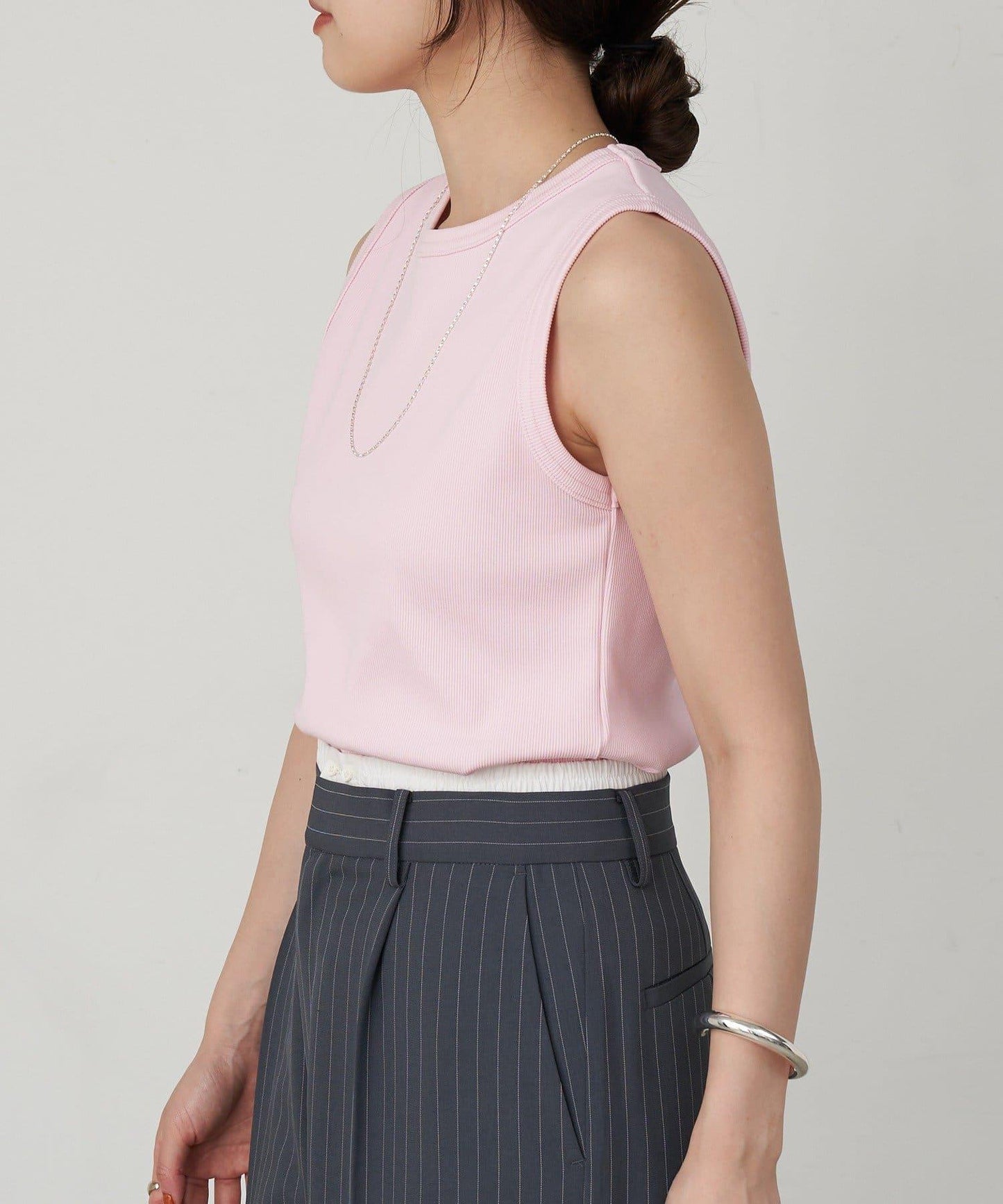 SHENERY 羅紋修身無袖背心