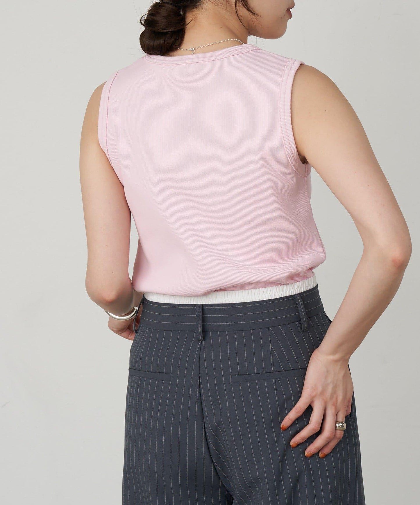 SHENERY 羅紋修身無袖背心