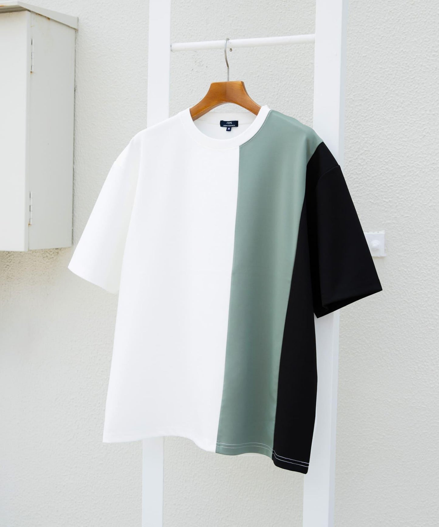 拼接設計短袖上衣