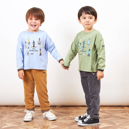 KPBOY針織燈芯絨長褲（80～130）