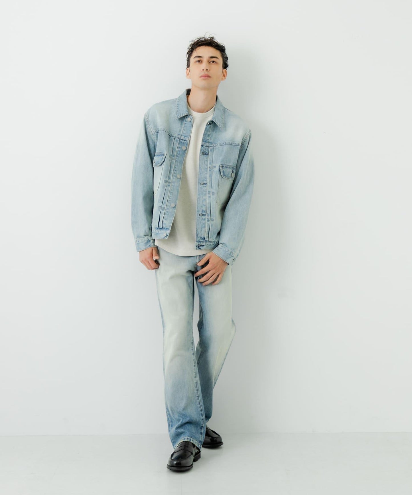 13.5盎司牛仔直筒褲