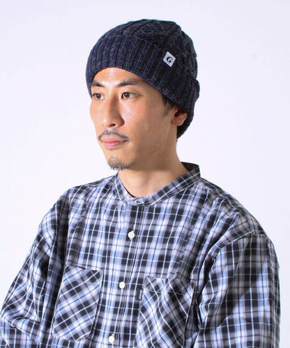 【GLOSTER/格洛斯特】內襯羊毛線圍巾針織帽