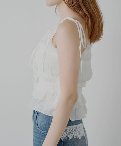 透膚蕾絲 裹胸背心短褲 套裝