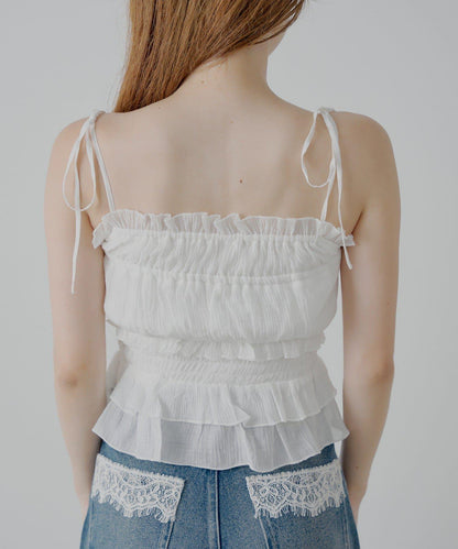 透膚蕾絲 裹胸背心短褲 套裝