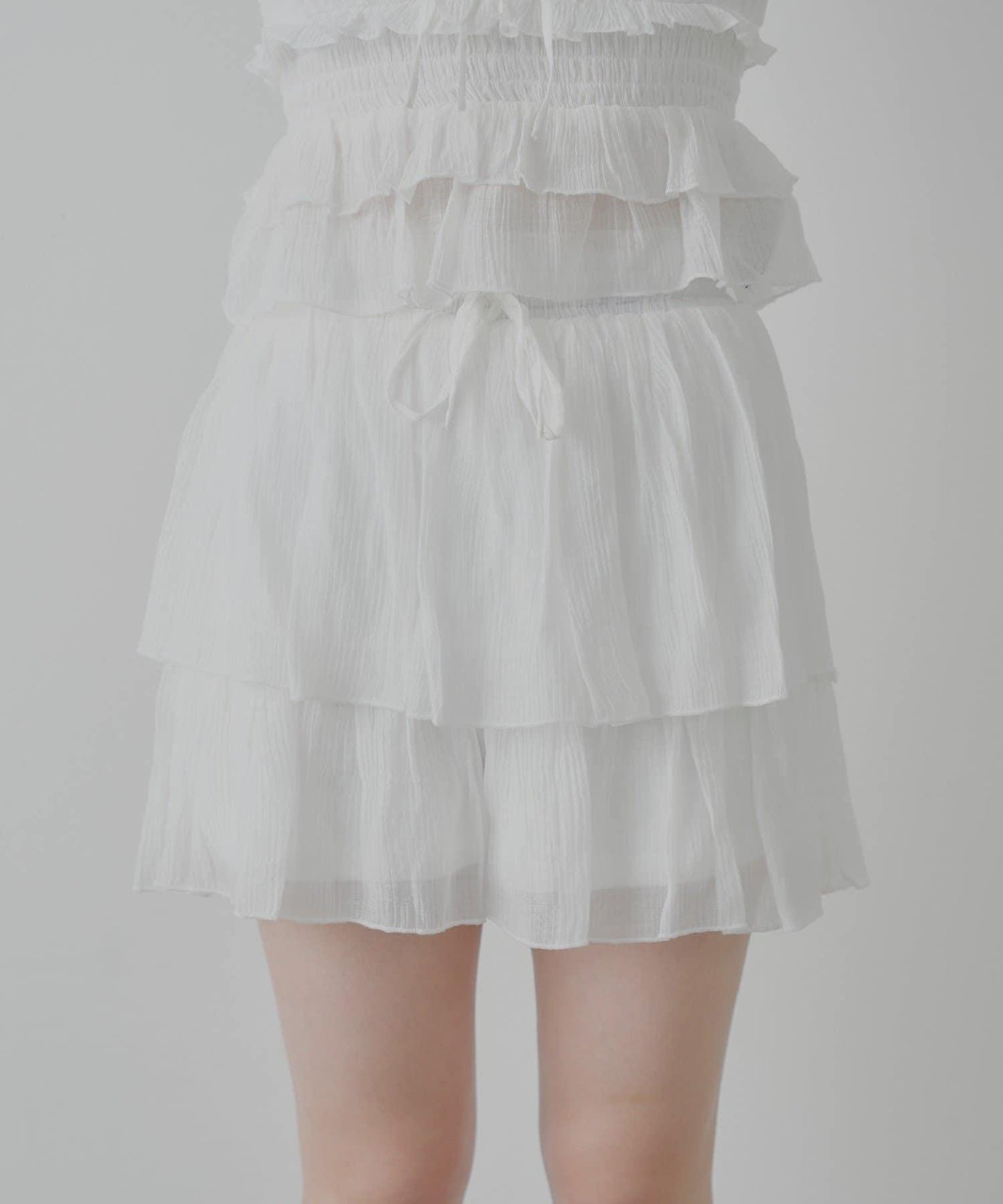 透膚蕾絲 裹胸背心短褲 套裝