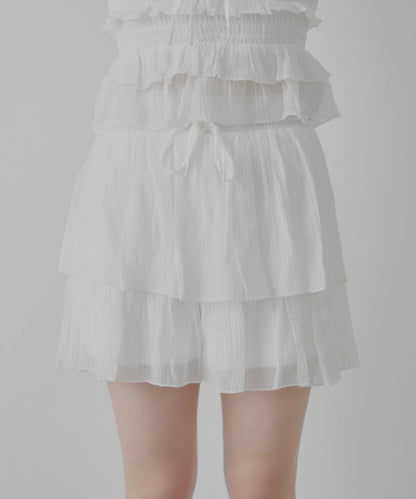 透膚蕾絲 裹胸背心短褲 套裝