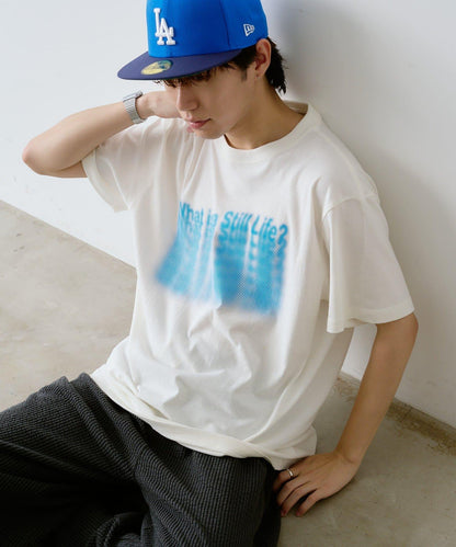 【WHIMSIC/2尺寸】幻影絲網印花T-shirt