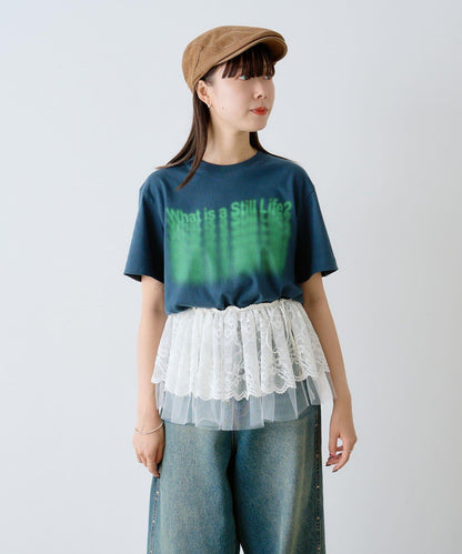 【WHIMSIC/2尺寸】幻影絲網印花T-shirt