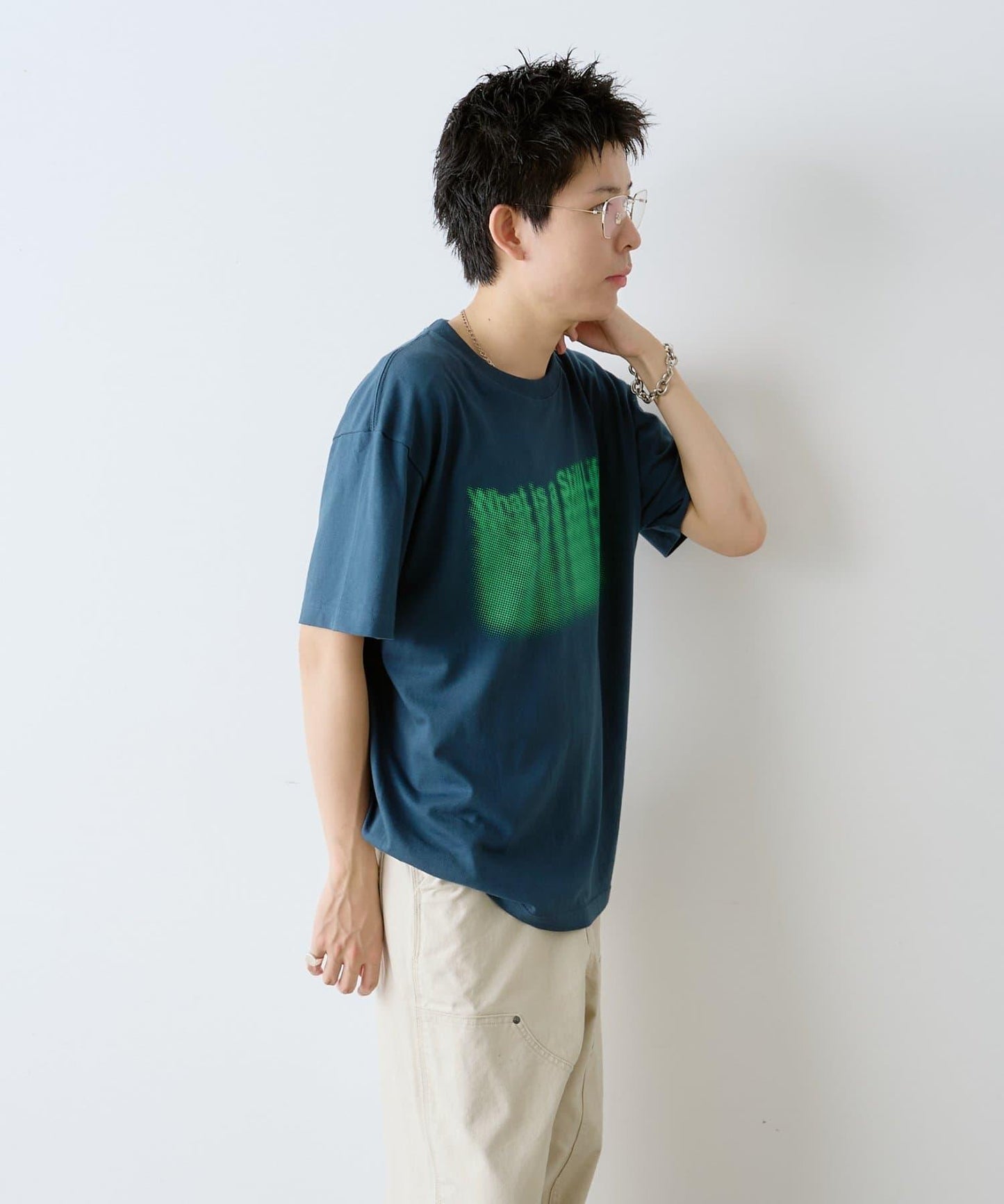 【WHIMSIC/2尺寸】幻影絲網印花T-shirt