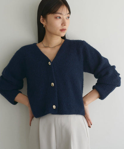【限定】羊毛混紡條紋編織羊毛衫