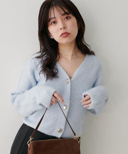 【限定】羊毛混紡條紋編織羊毛衫