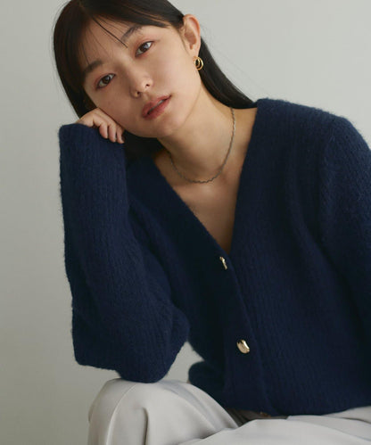 【限定】羊毛混紡條紋編織羊毛衫