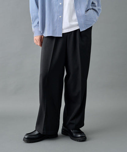 【套裝搭配適用】可水洗彈力寬鬆西褲