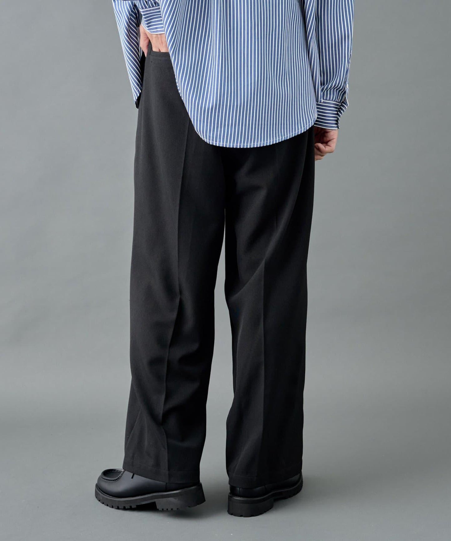 【套裝搭配適用】可水洗彈力寬鬆西褲