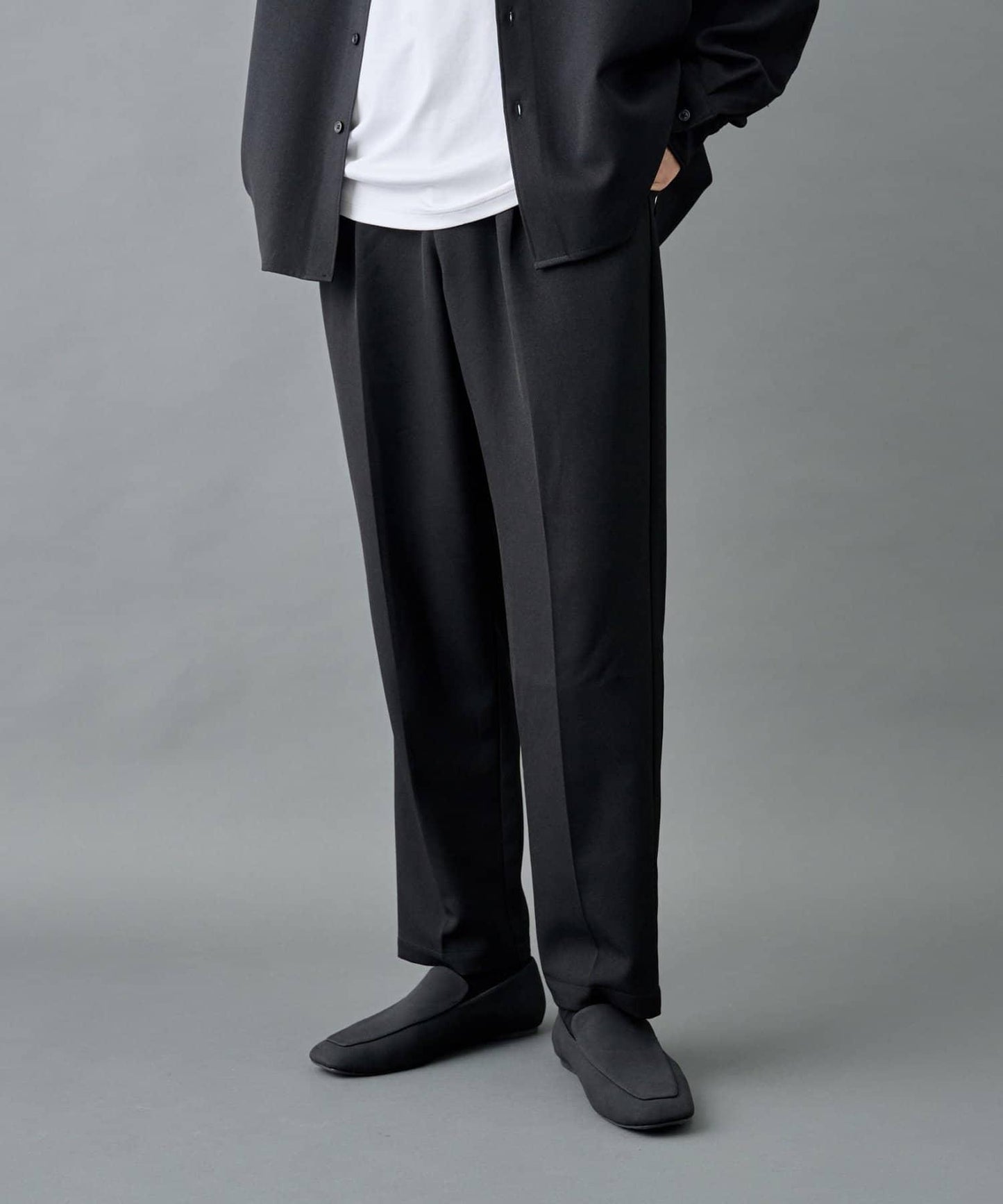 【套裝適配】可水洗彈力錐形褲