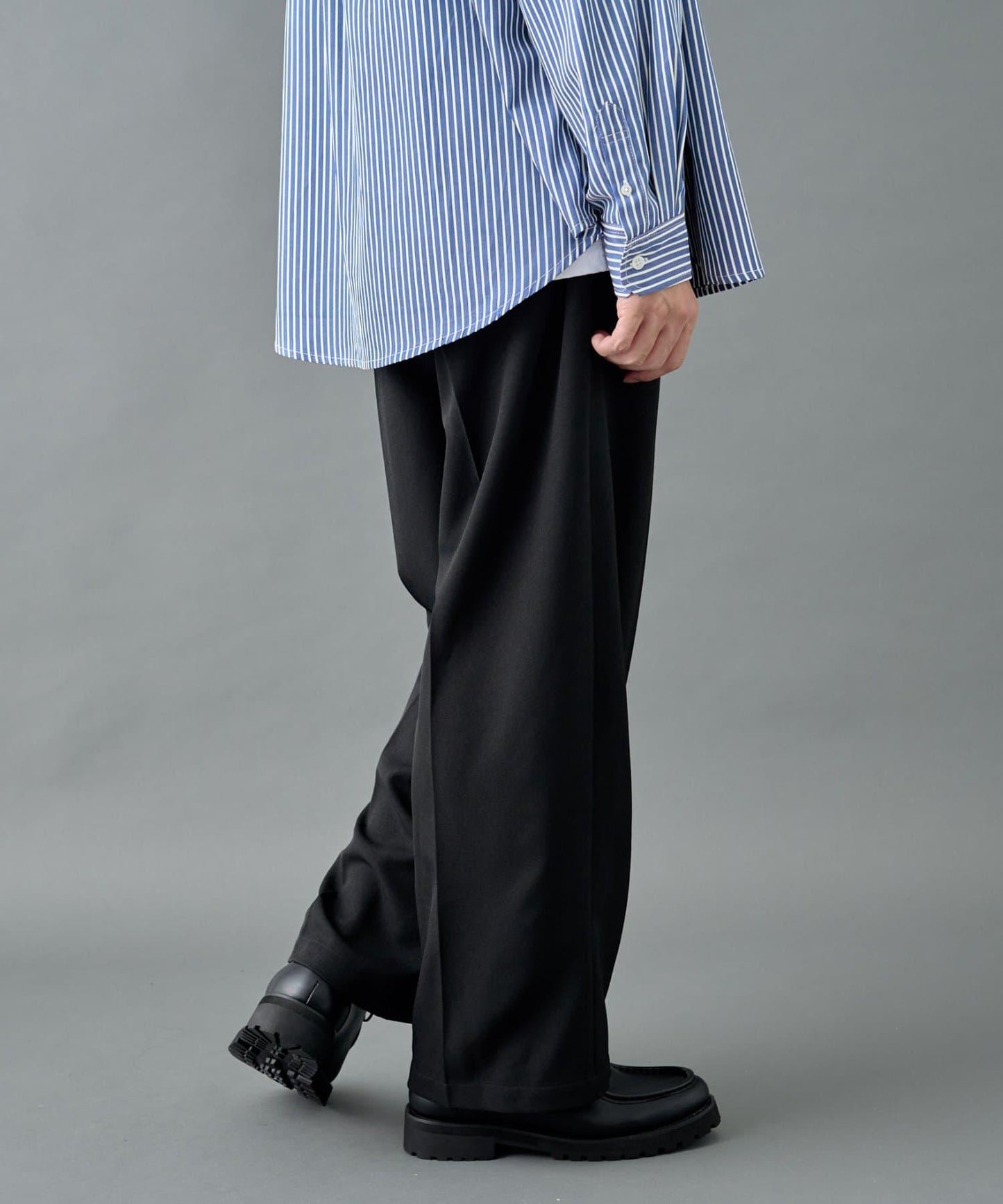 【套裝搭配適用】可水洗彈力寬鬆西褲