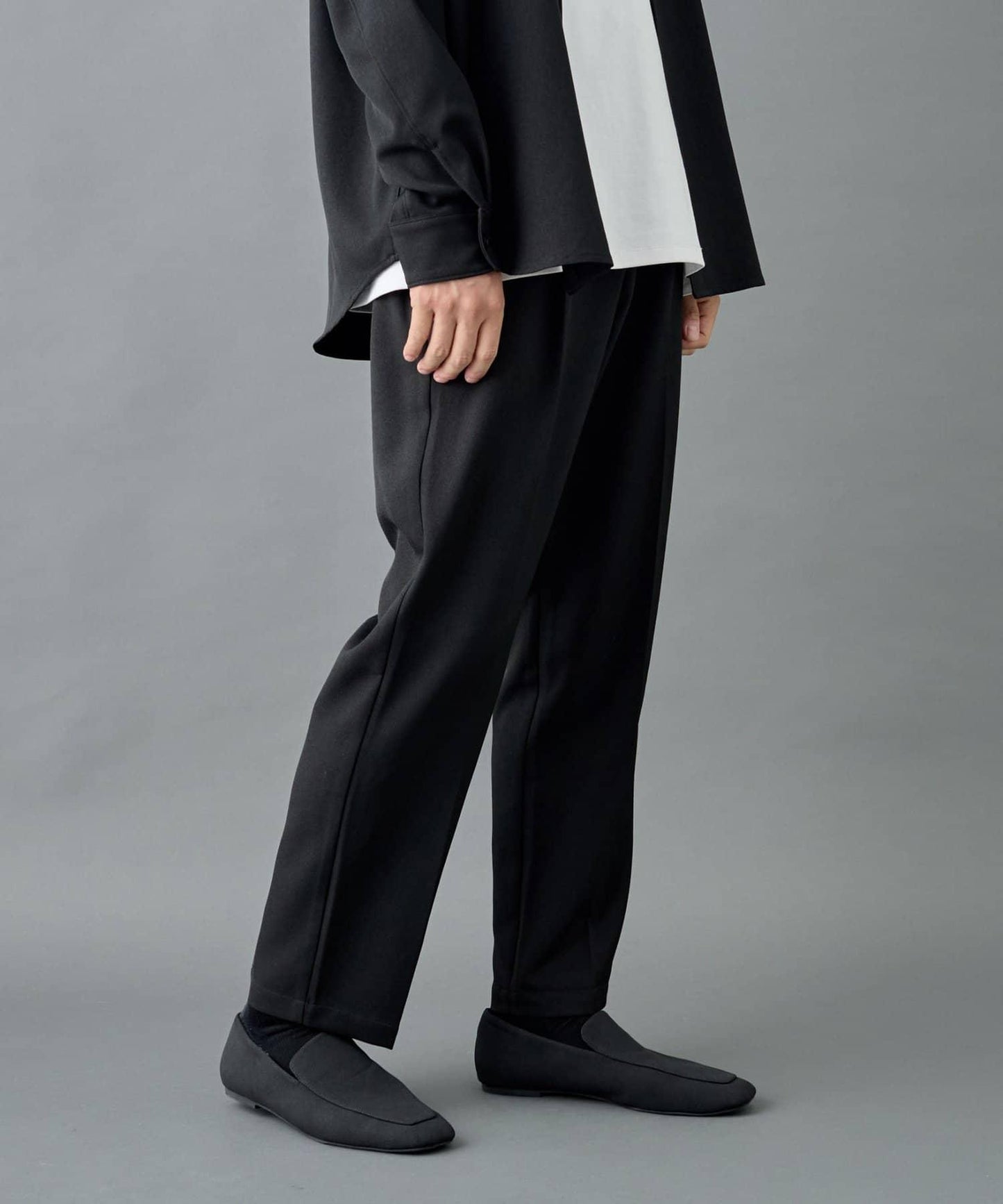 【套裝適配】可水洗彈力錐形褲