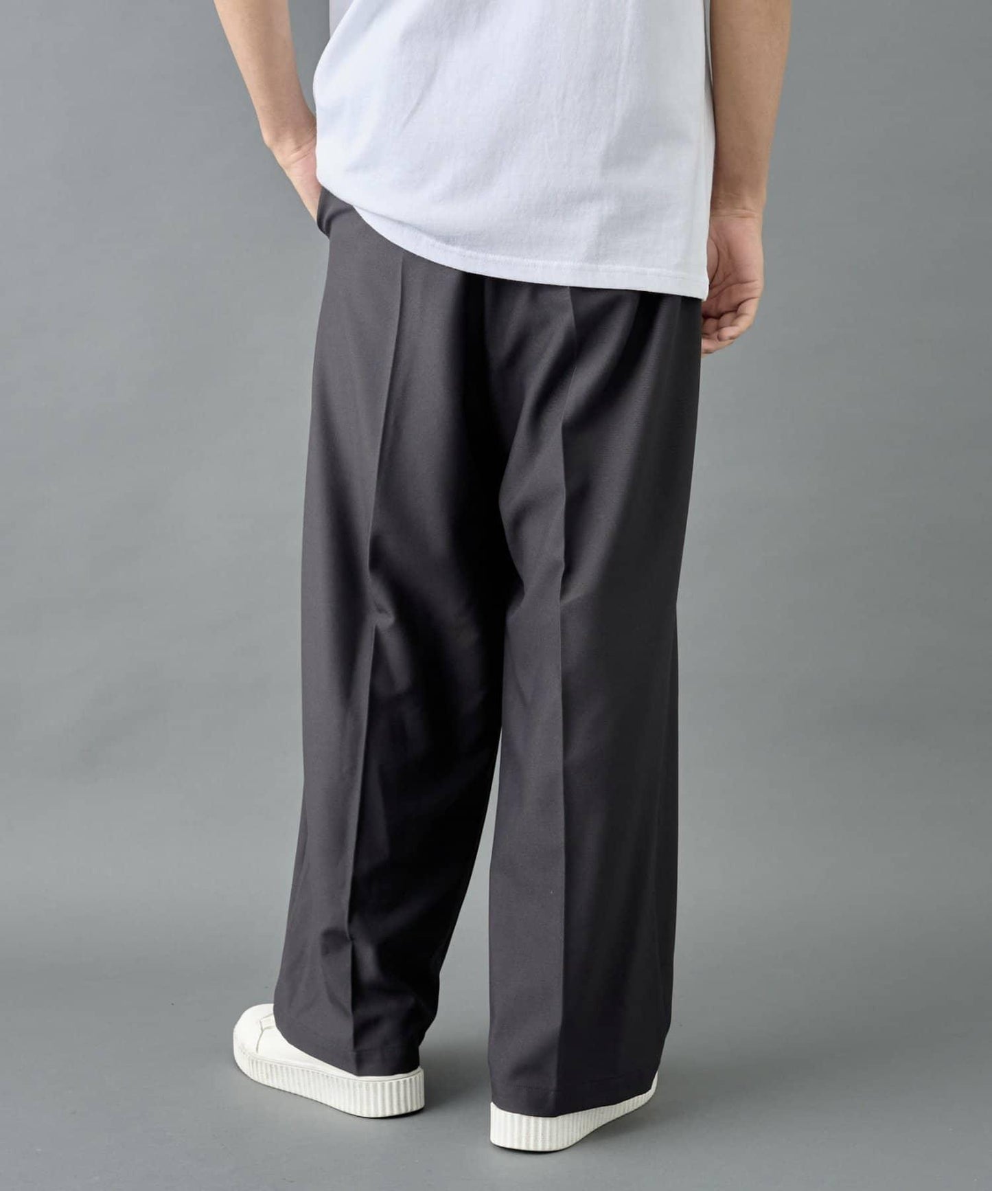 【套裝搭配適用】可水洗彈力寬鬆西褲