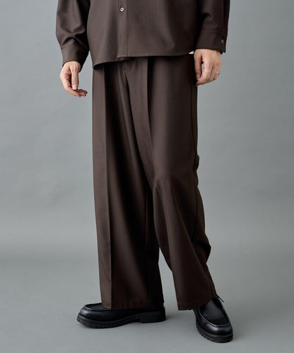 【套裝搭配適用】可水洗彈力寬鬆西褲