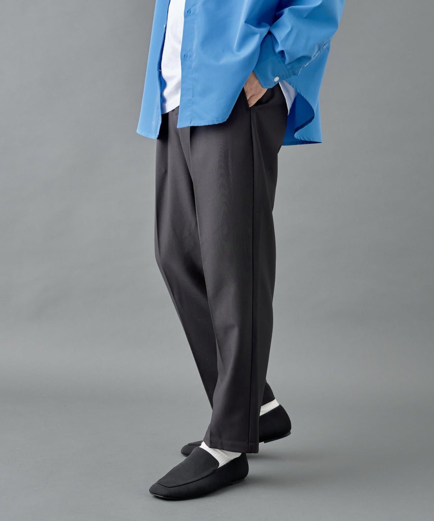 【套裝適配】可水洗彈力錐形褲