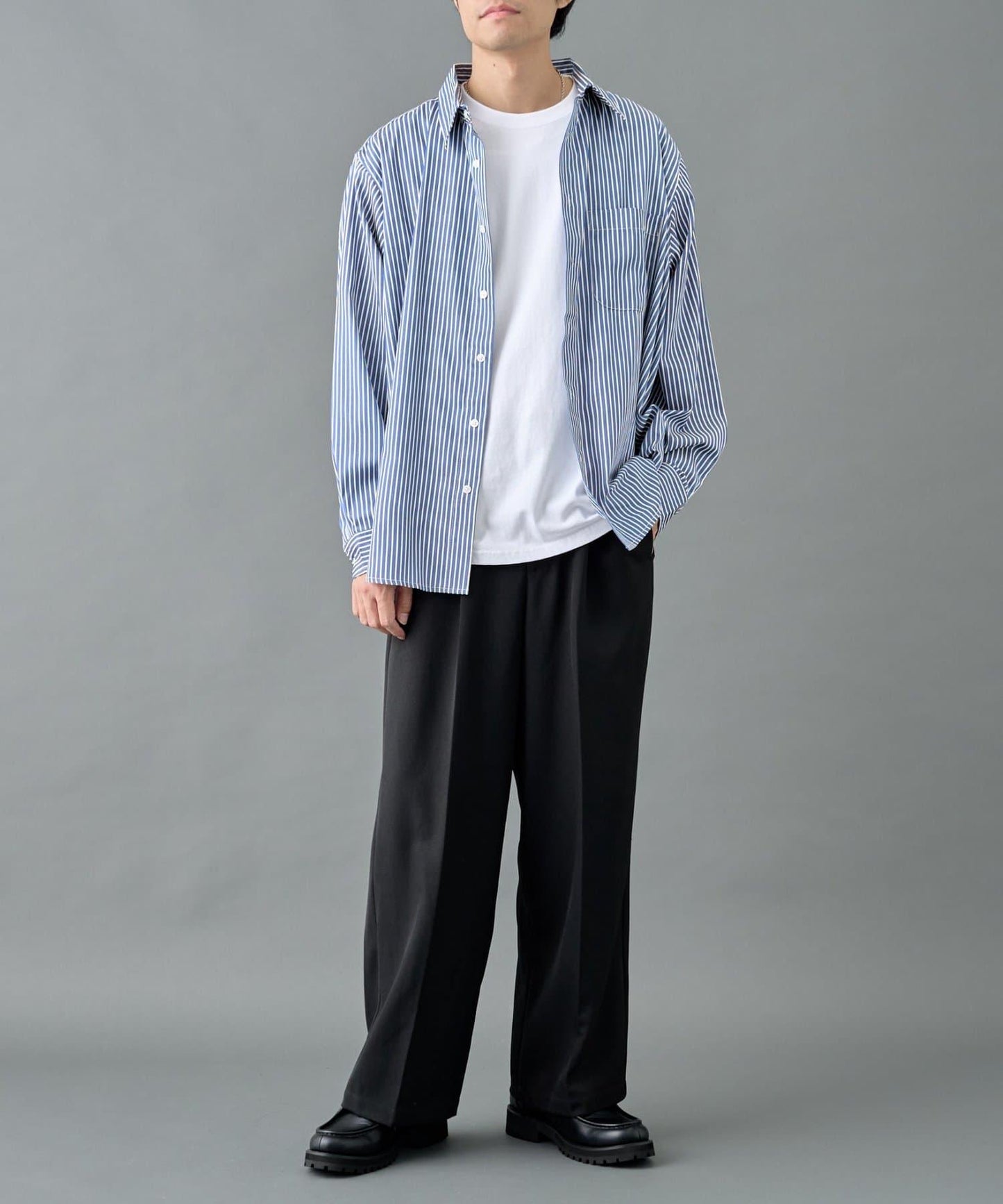 【套裝搭配適用】可水洗彈力寬鬆西褲