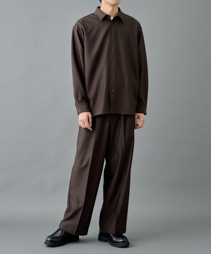 【套裝搭配適用】可水洗彈力寬鬆西褲